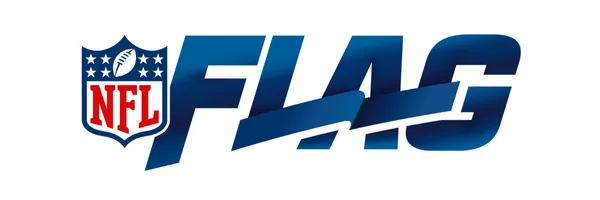 The blue gradient logo for NFL flag football.