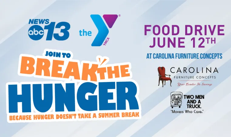 A blog header for the Break the Hunger event.