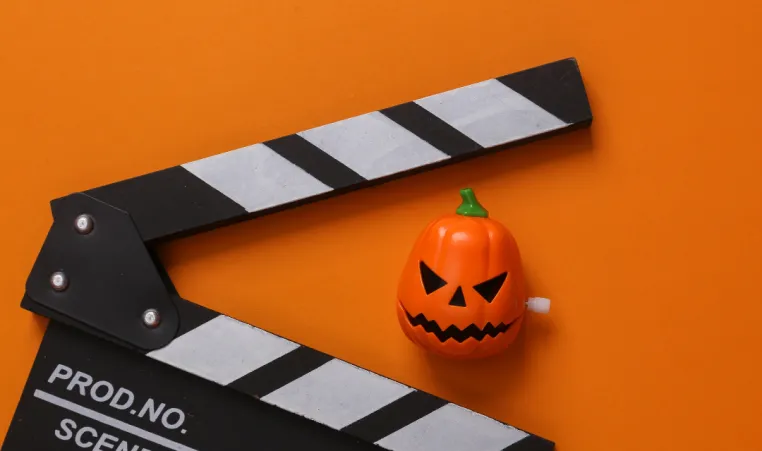 A Halloween-themed senior movie day.